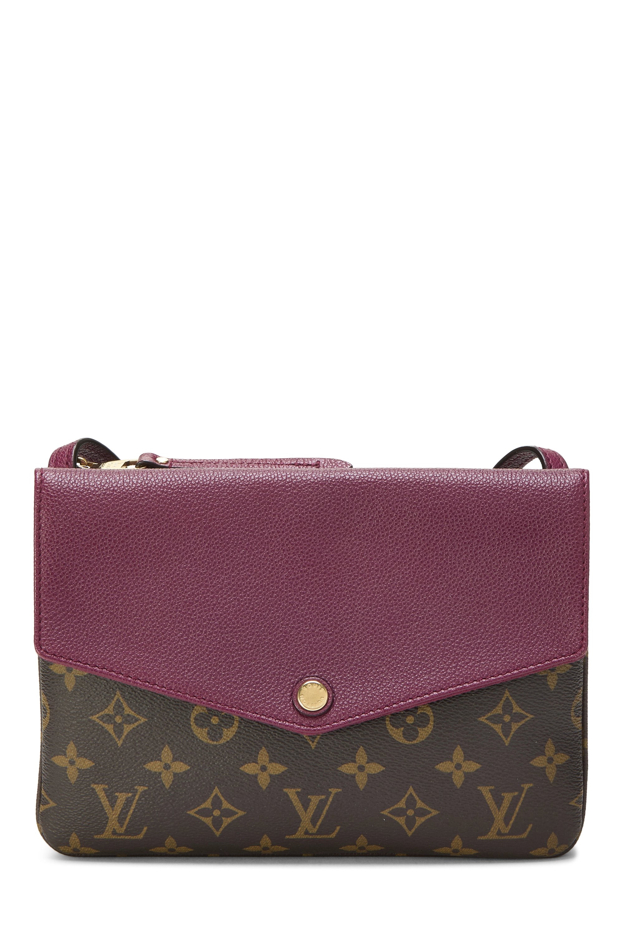 Purple Monogram Canvas Twice