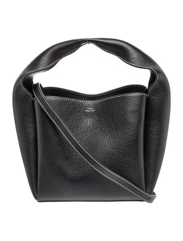 Leather Top Handle Bucket Bag w/ Tags
