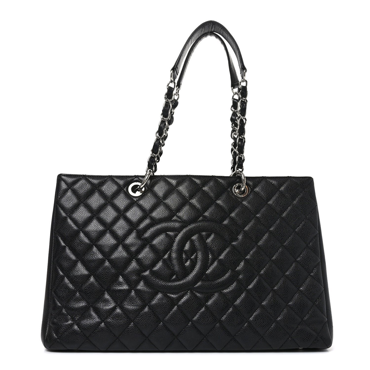 Chanel Caviar Quilted XL Grand Shopping Tote GST Black