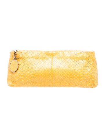 Tod's Snakeskin Clutch