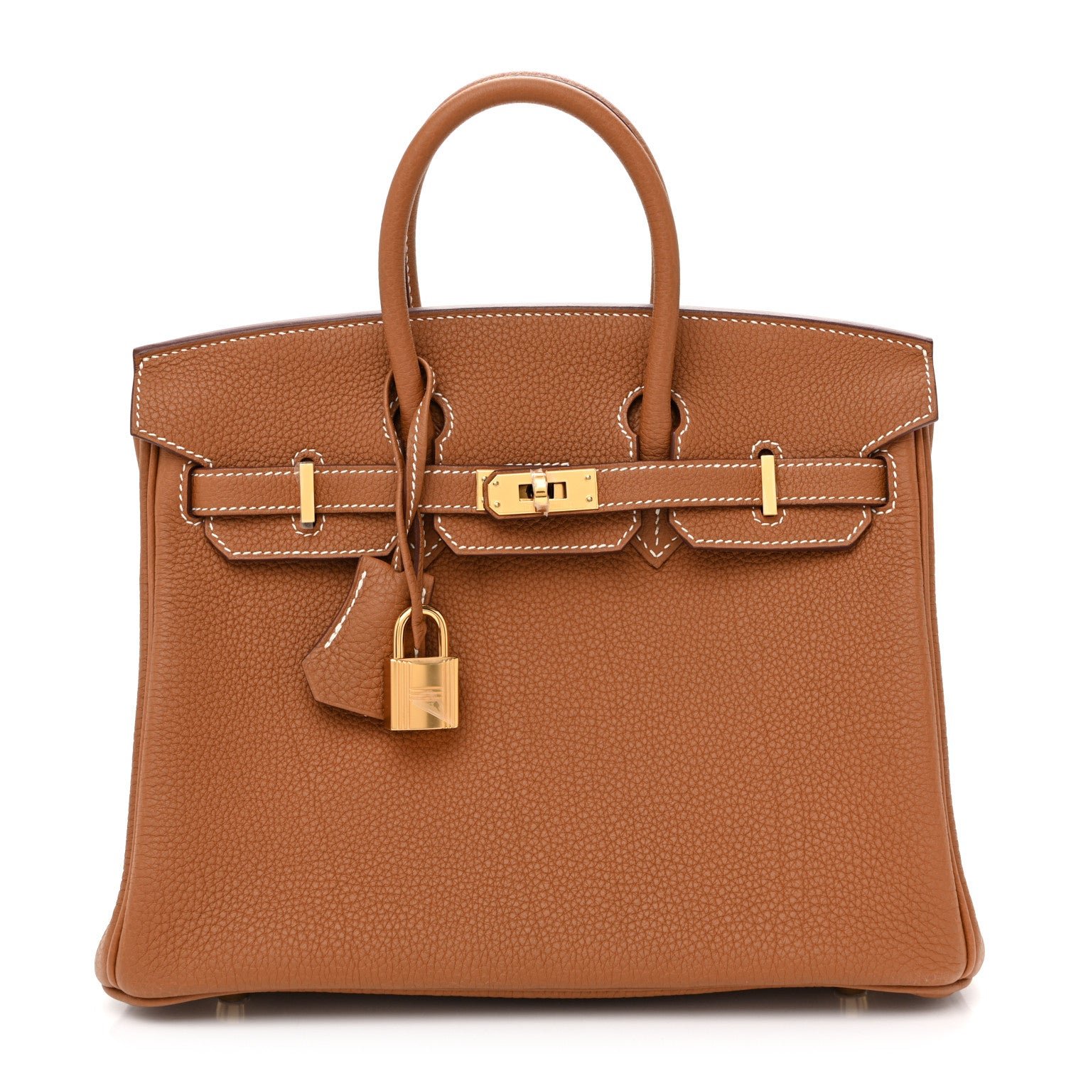 Hermes Togo Birkin 25  Gold