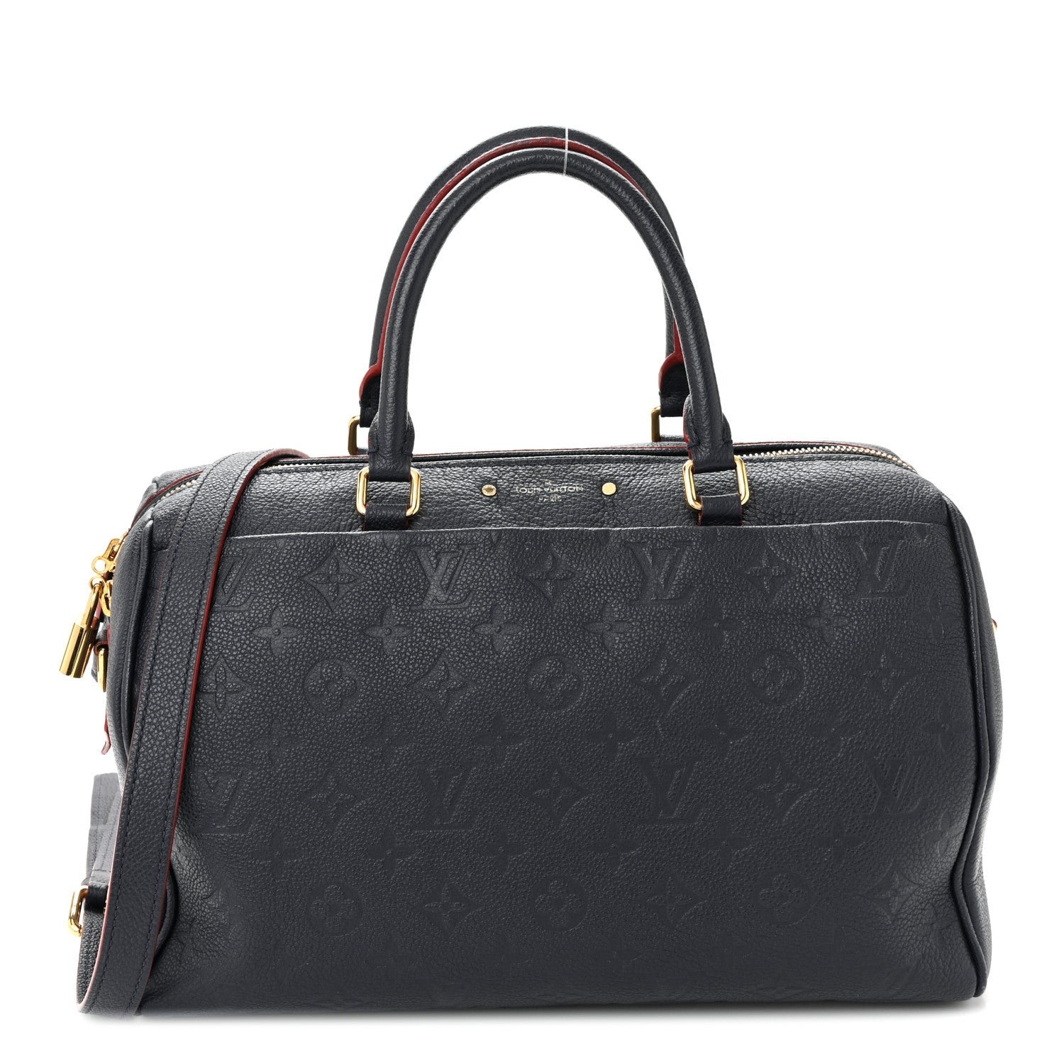 Louis Vuitton Louis Vuitton Empreinte Speedy Bandouliere 30 NM Marine Rouge