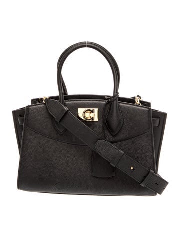 Leather Top Handle Bag