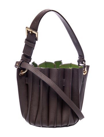 Sara Battaglia Leather Bucket Bag