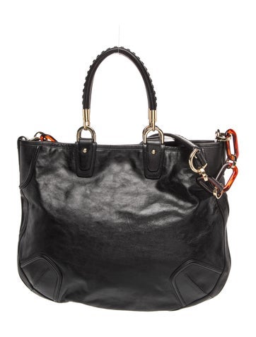 Bally Leather Top Handle Bag
