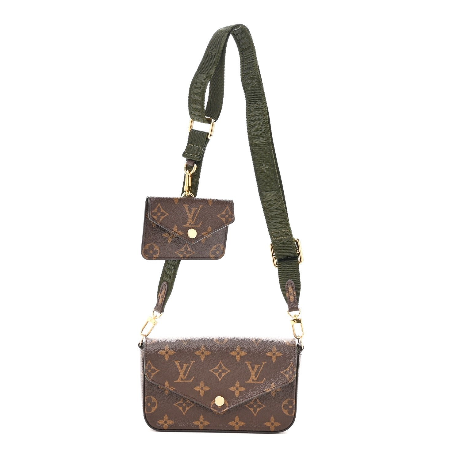 Louis Vuitton Monogram Felicie Strap & Go Kaki