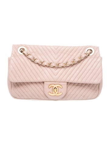 Small Chevron Flap Bag