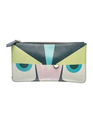 Monsters Crystal-Tooth Flat Pouch Vintage