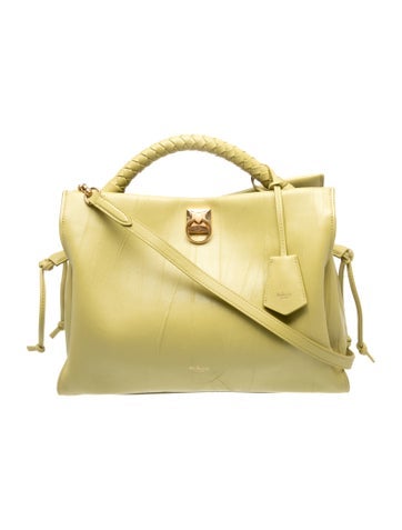 Mulberry Leather Top Handle Bag