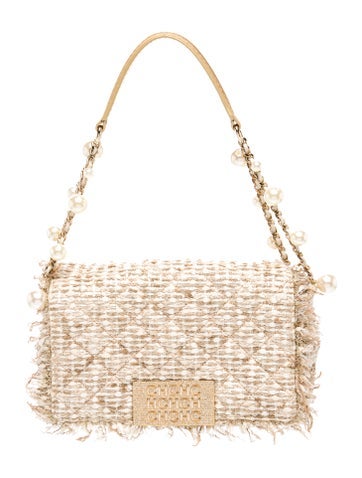 Carolina Herrera Faux Pearl Shoulder Bag