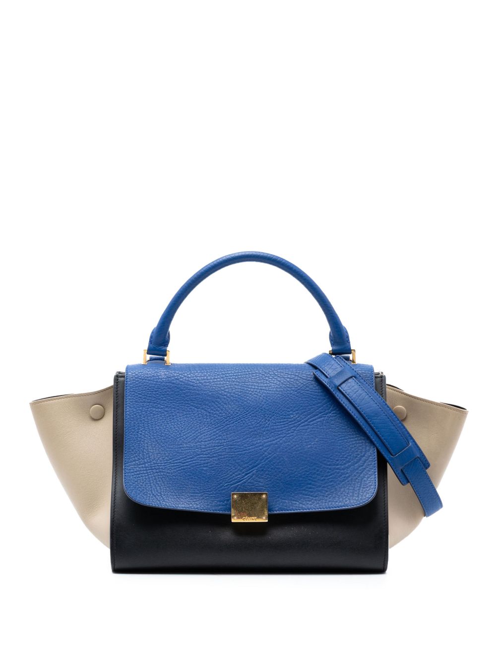 2015 Small Tricolor Leather Trapeze satchel