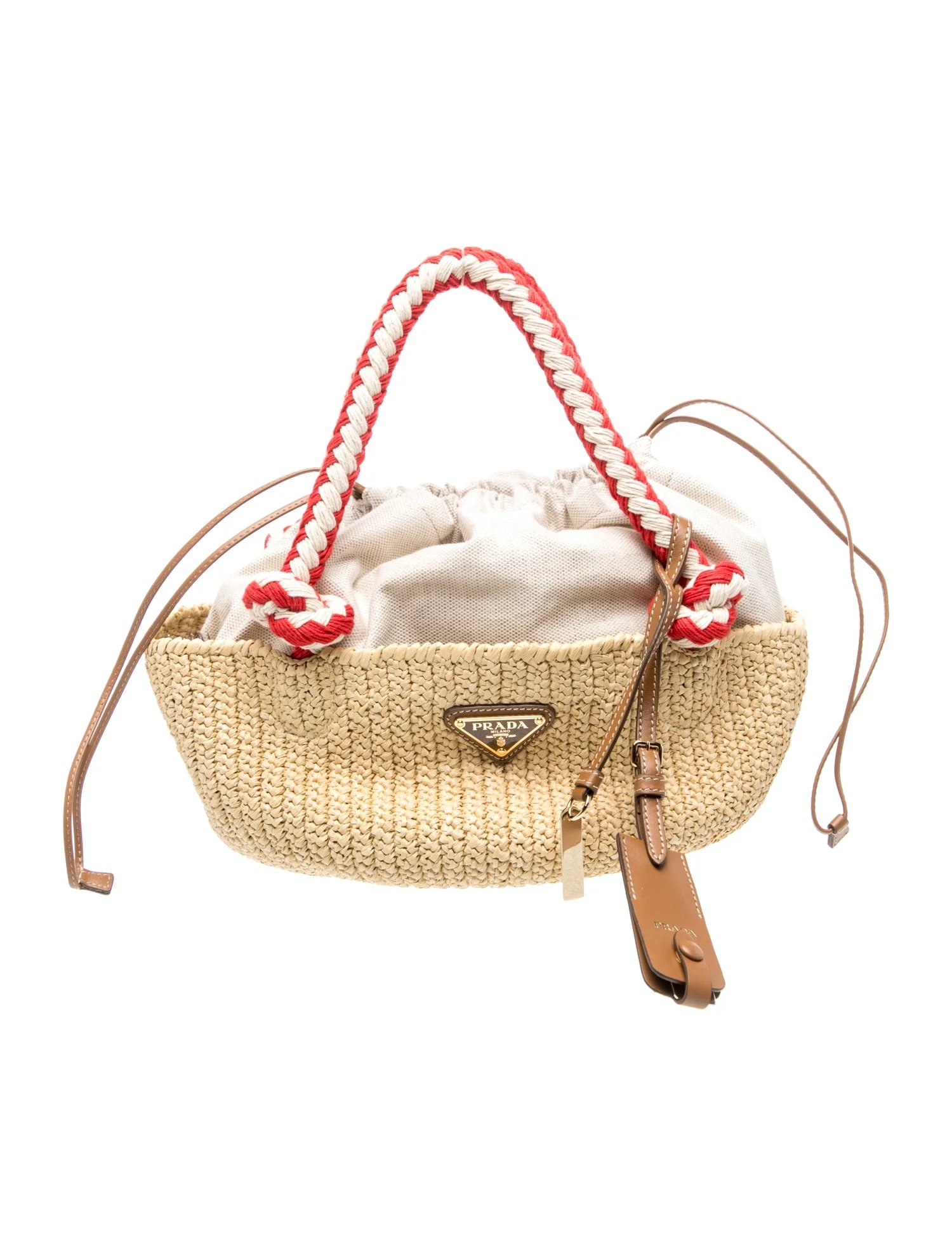 Raffia Raffia Rope Handle Tote