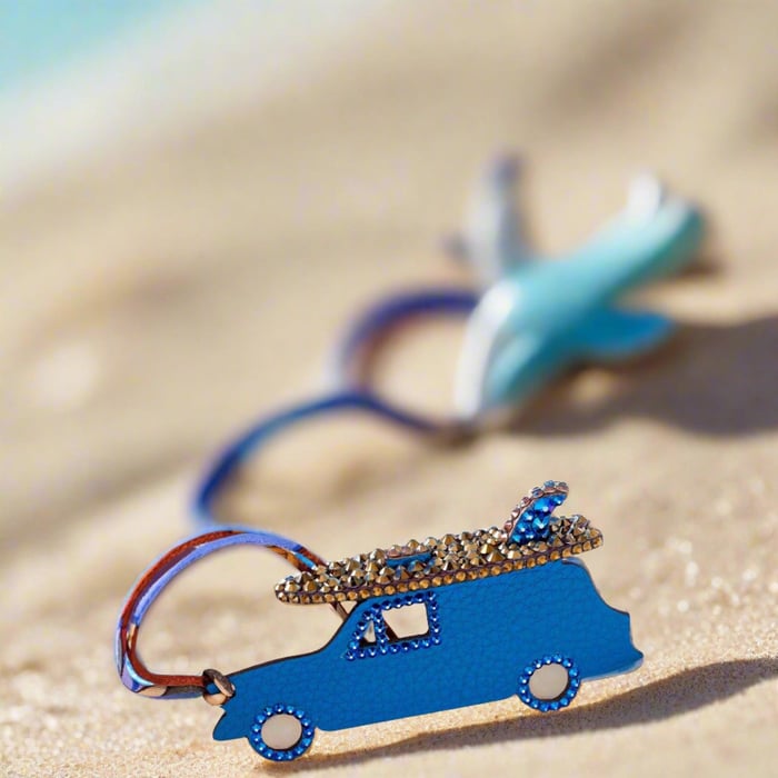 Hermes Hermès Micro Car Surf Charm Custom Swarovski