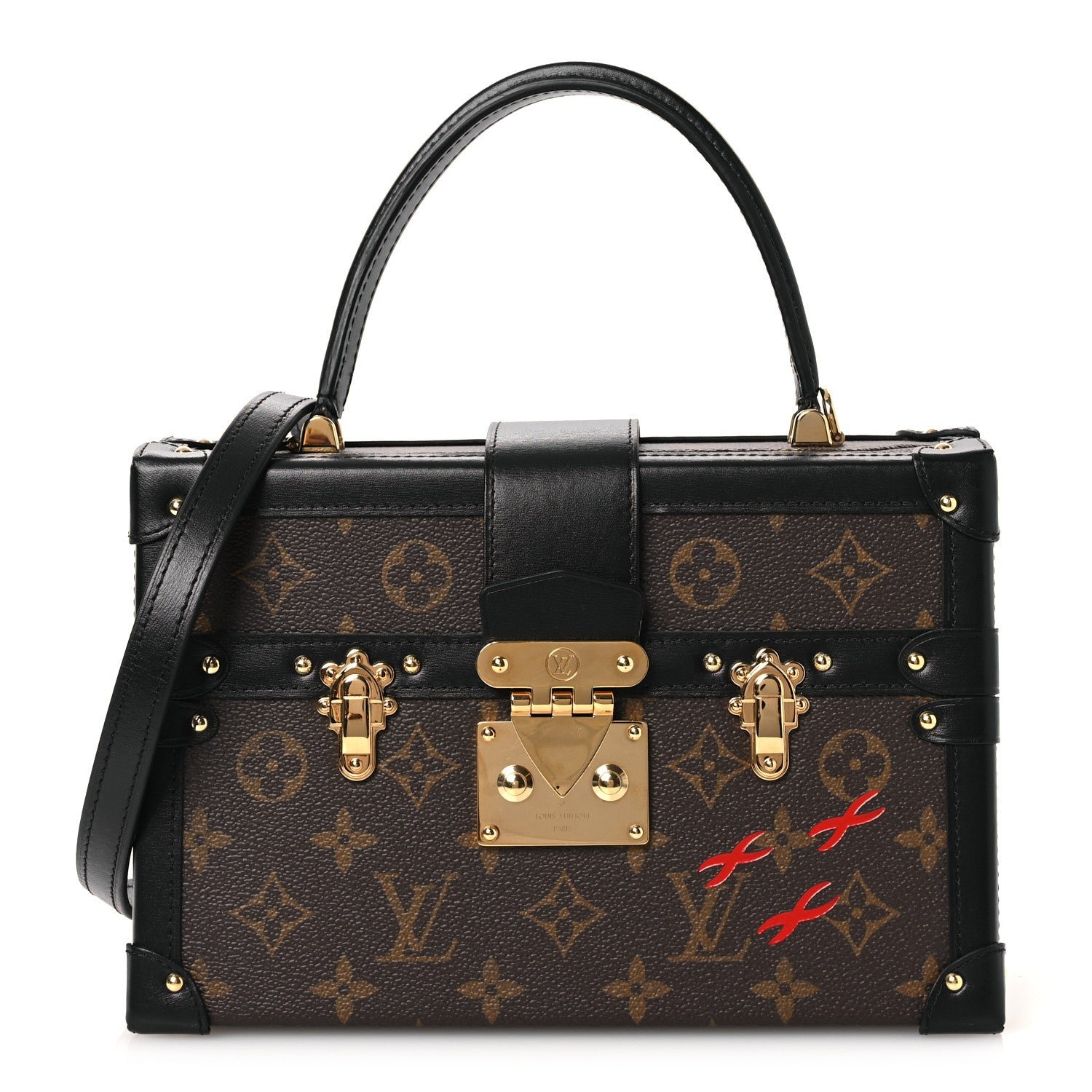 Louis Vuitton Monogram Petite Malle V Black
