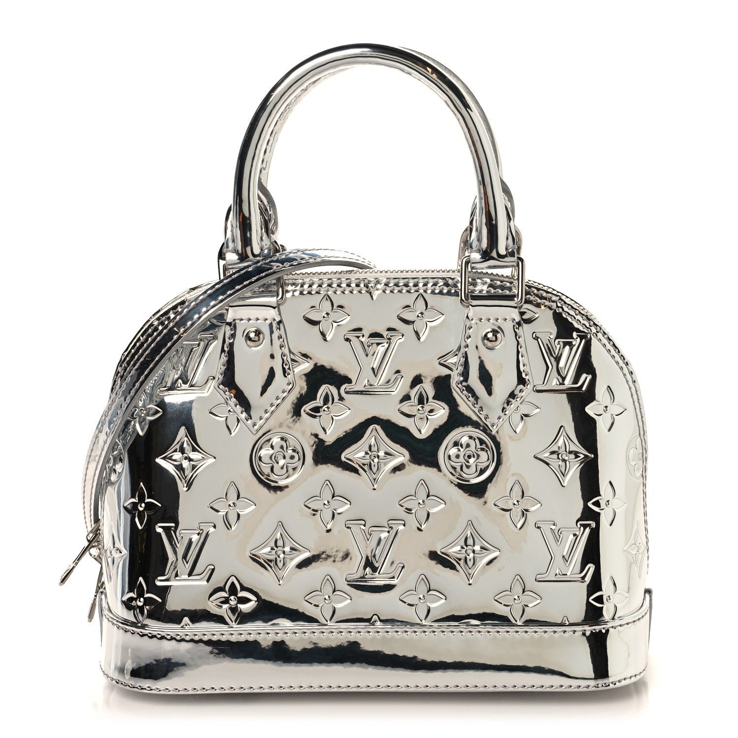 Louis Vuitton Monogram Miroir Alma BB Silver Silver