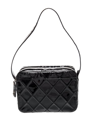 Patent Diamond Stitch Camera Bag