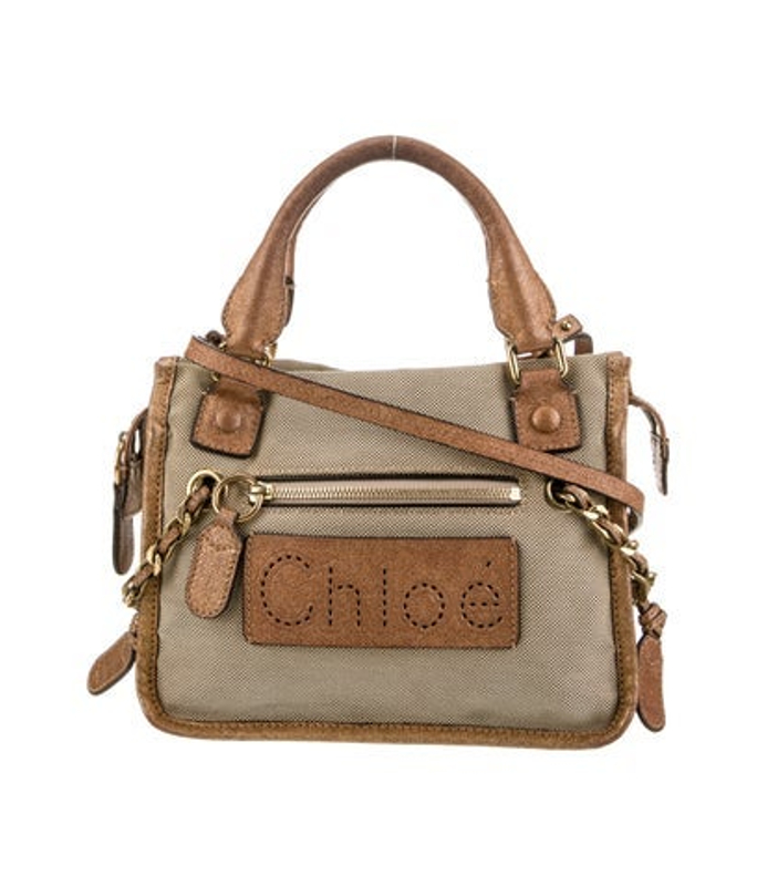 Chloe Canvas Top Handle Bag