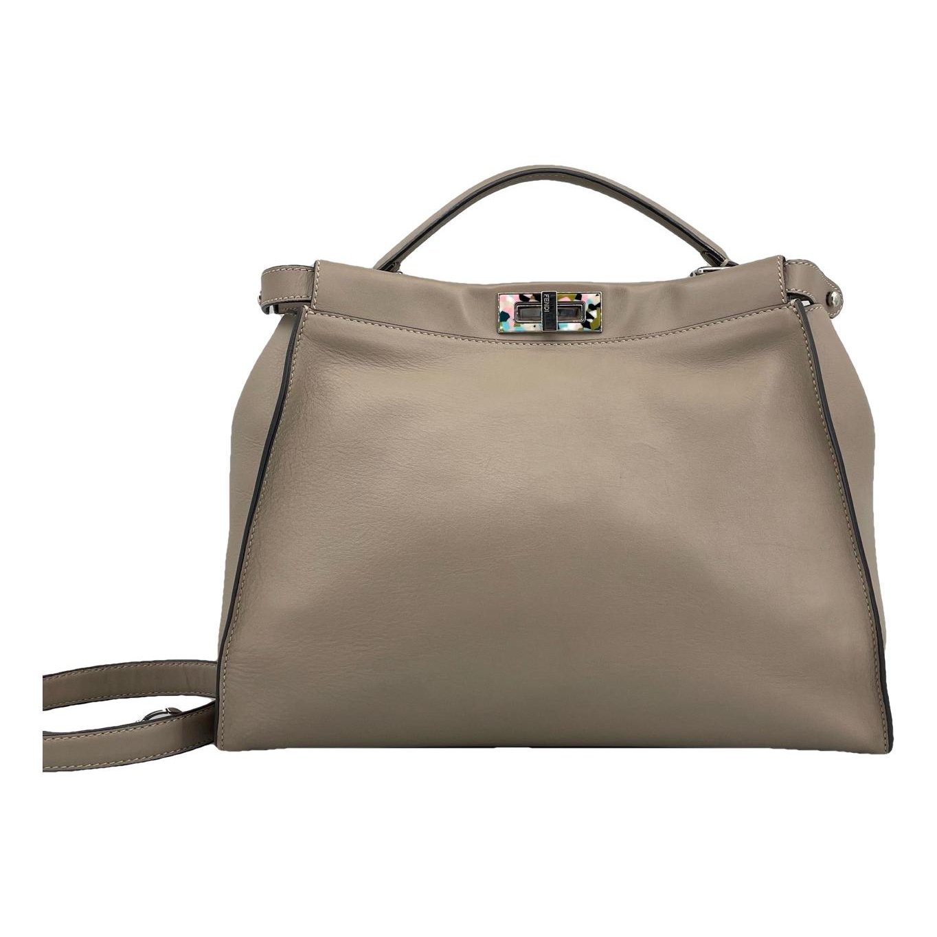 Peekaboo leather handbag