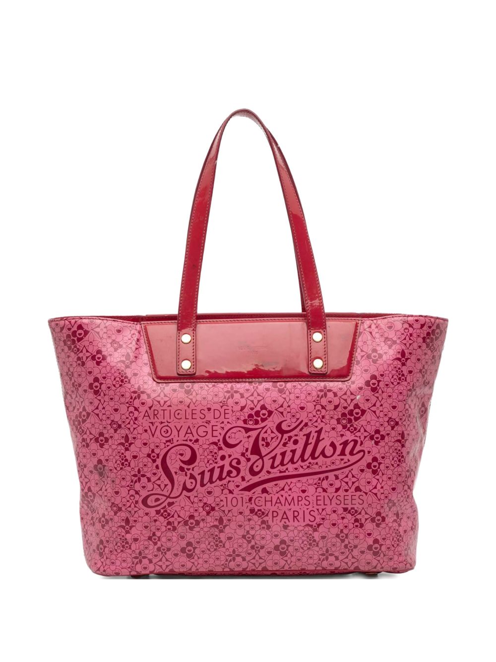 2010 Takashi Murakami Coated Canvas Cosmic Blossom PM tote bag