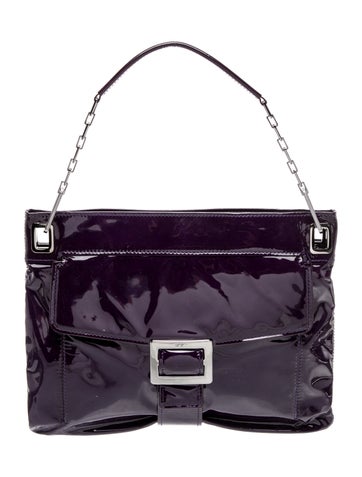 Roger Vivier Patent Leather Top Handle Bag