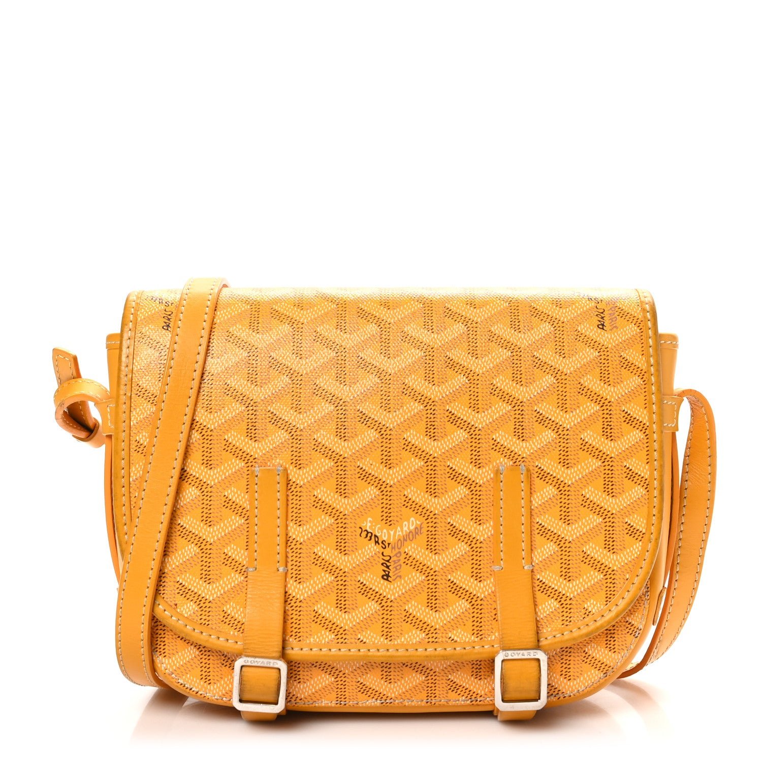 Goyard Goyardine Belvedere PM Messenger Bag Yellow