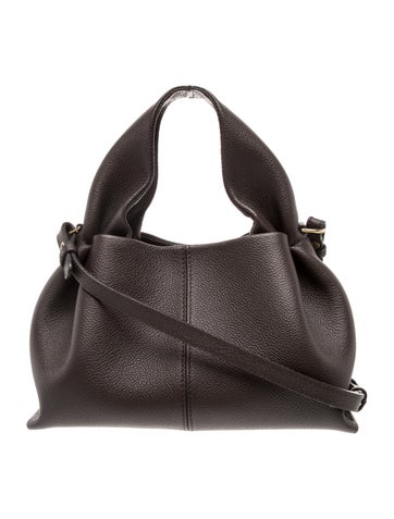 Leather Top Handle Bag