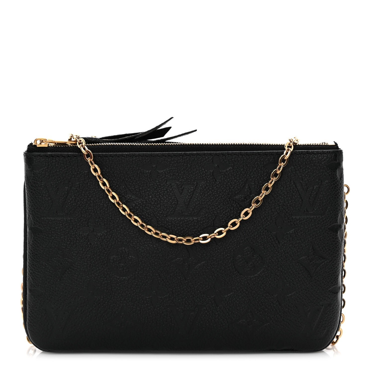 Louis Vuitton Empreinte Double Zip Pochette Black