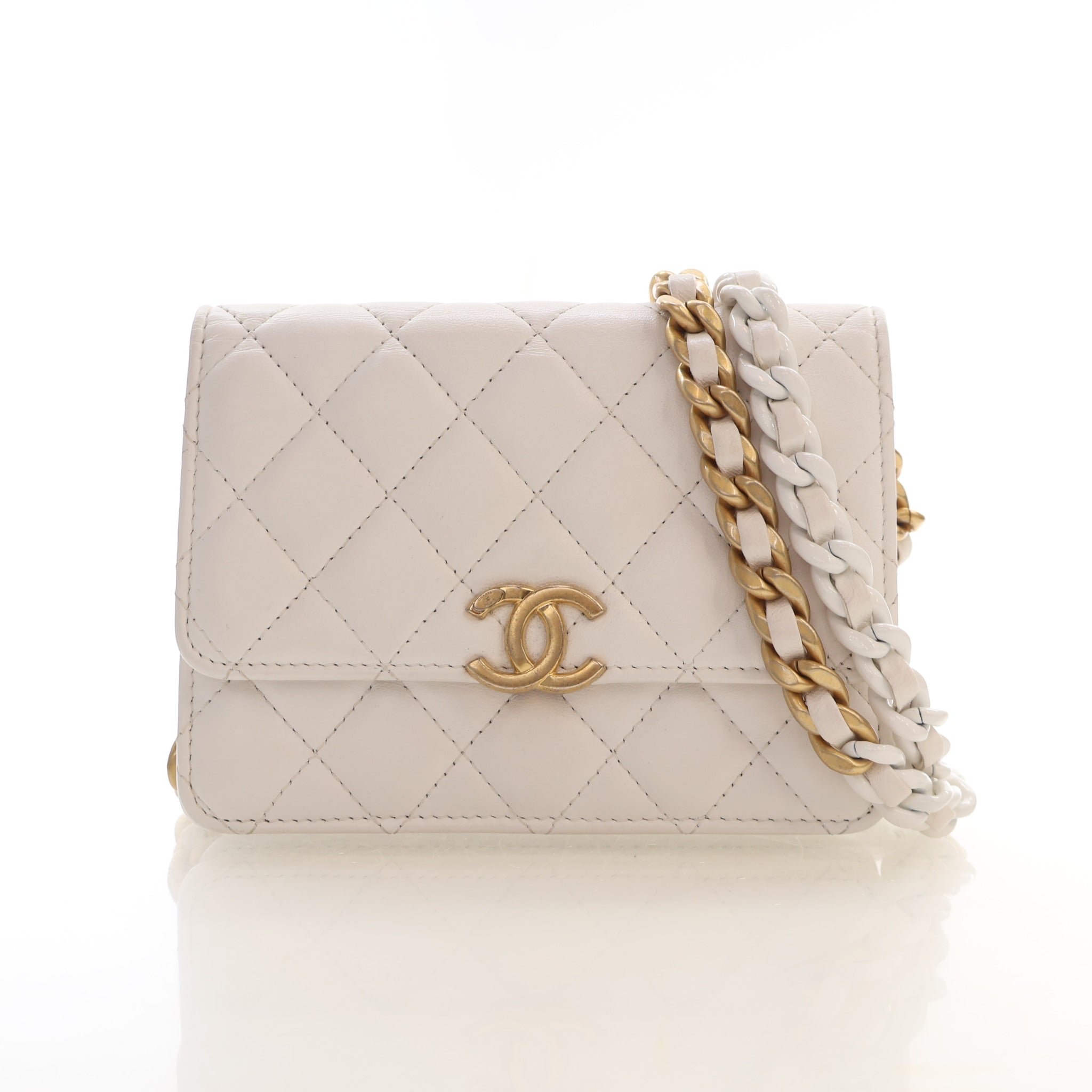 Chanel Lambskin Chain Flap Bag