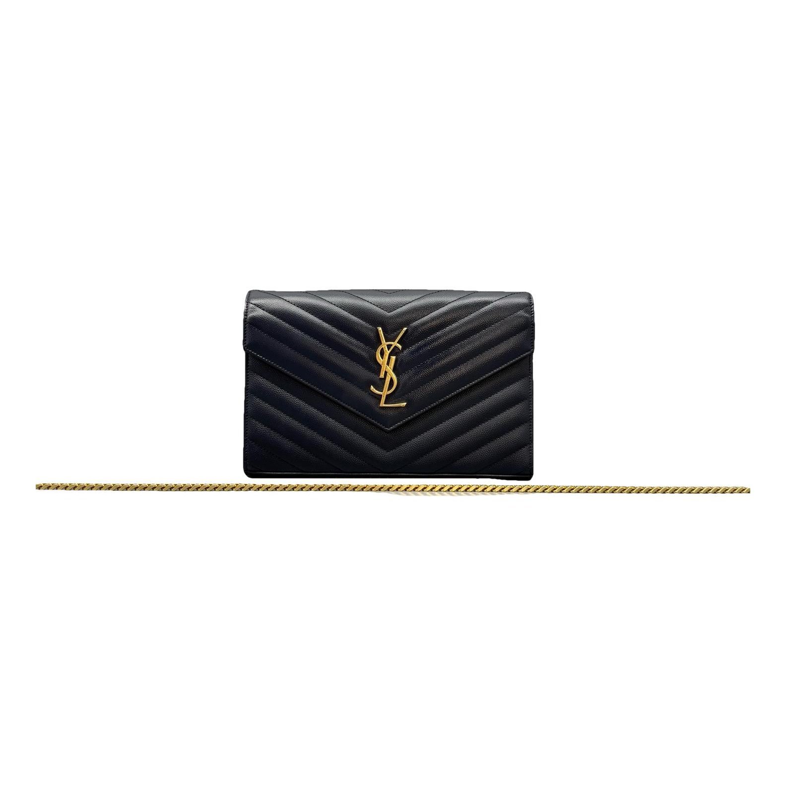 Portefeuille enveloppe leather handbag