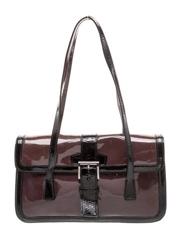 Enameled Metal Triangle Shoulder Bag