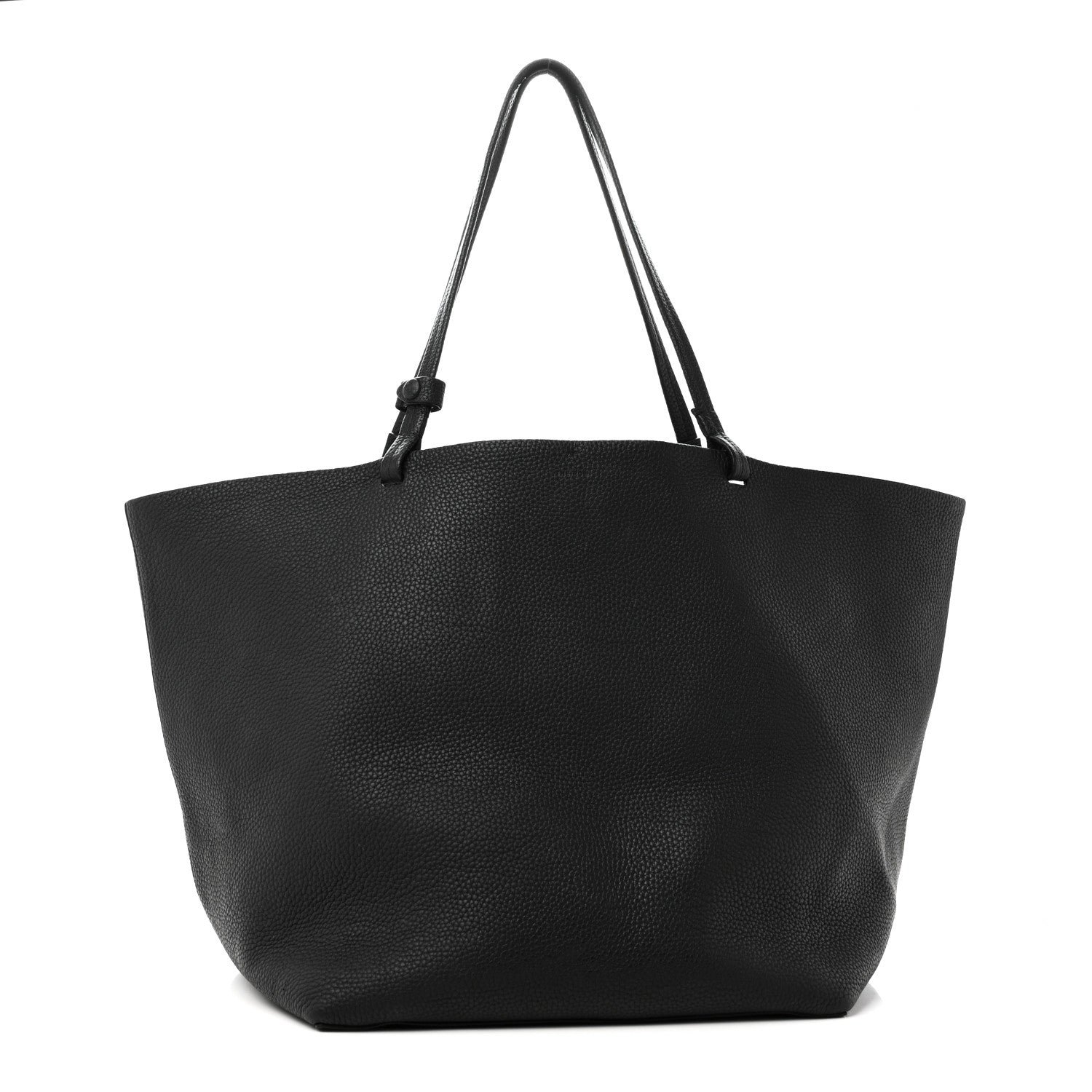 The Row The Row Grained Calfskin Park Tote XL Black