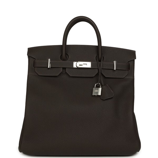Hermes HAC Birkin 40 Bai Brun Togo Palladium Hardware