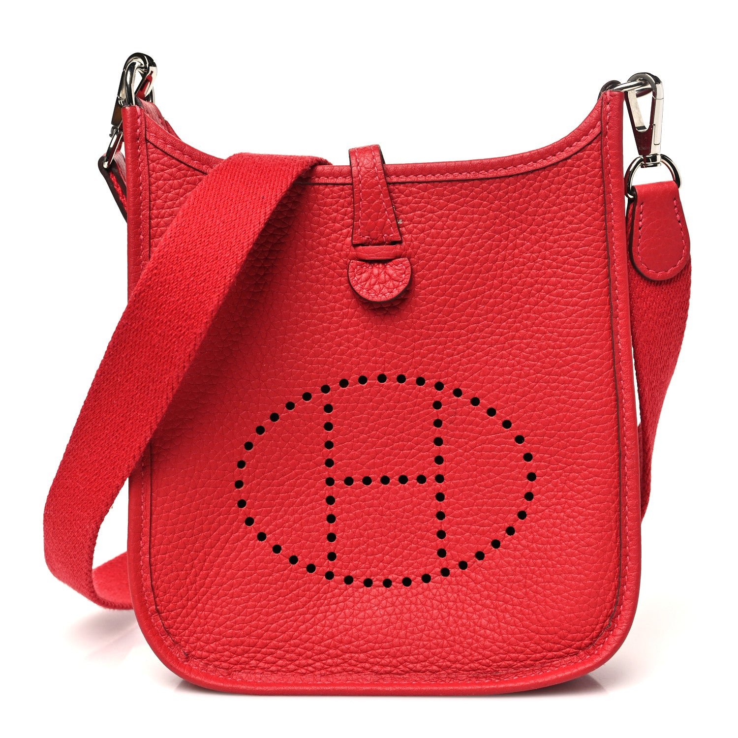 Hermes Taurillon Clemence Evelyne TPM Rouge Piment