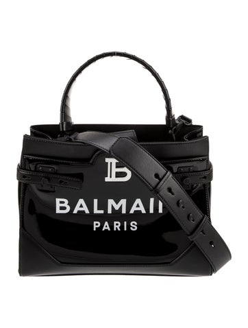 Balmain Patent Leather Top Handle Bag