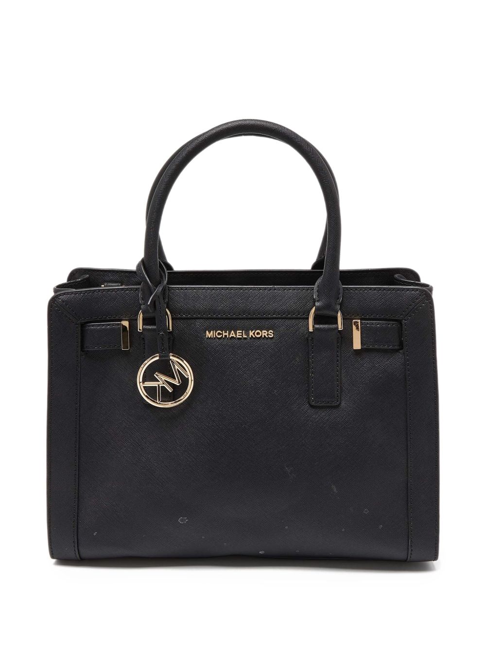 Pre-owned leather tote bag