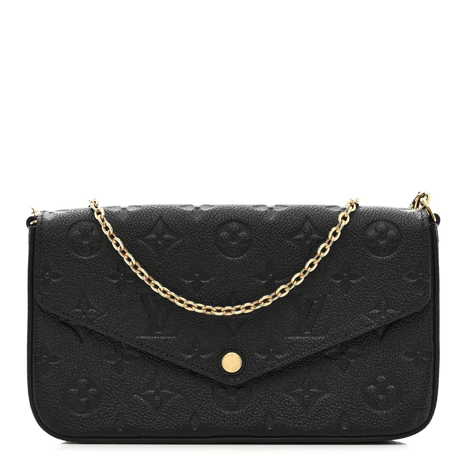 Louis Vuitton Louis Vuitton Empreinte Pochette Felicie Chain Wallet Black