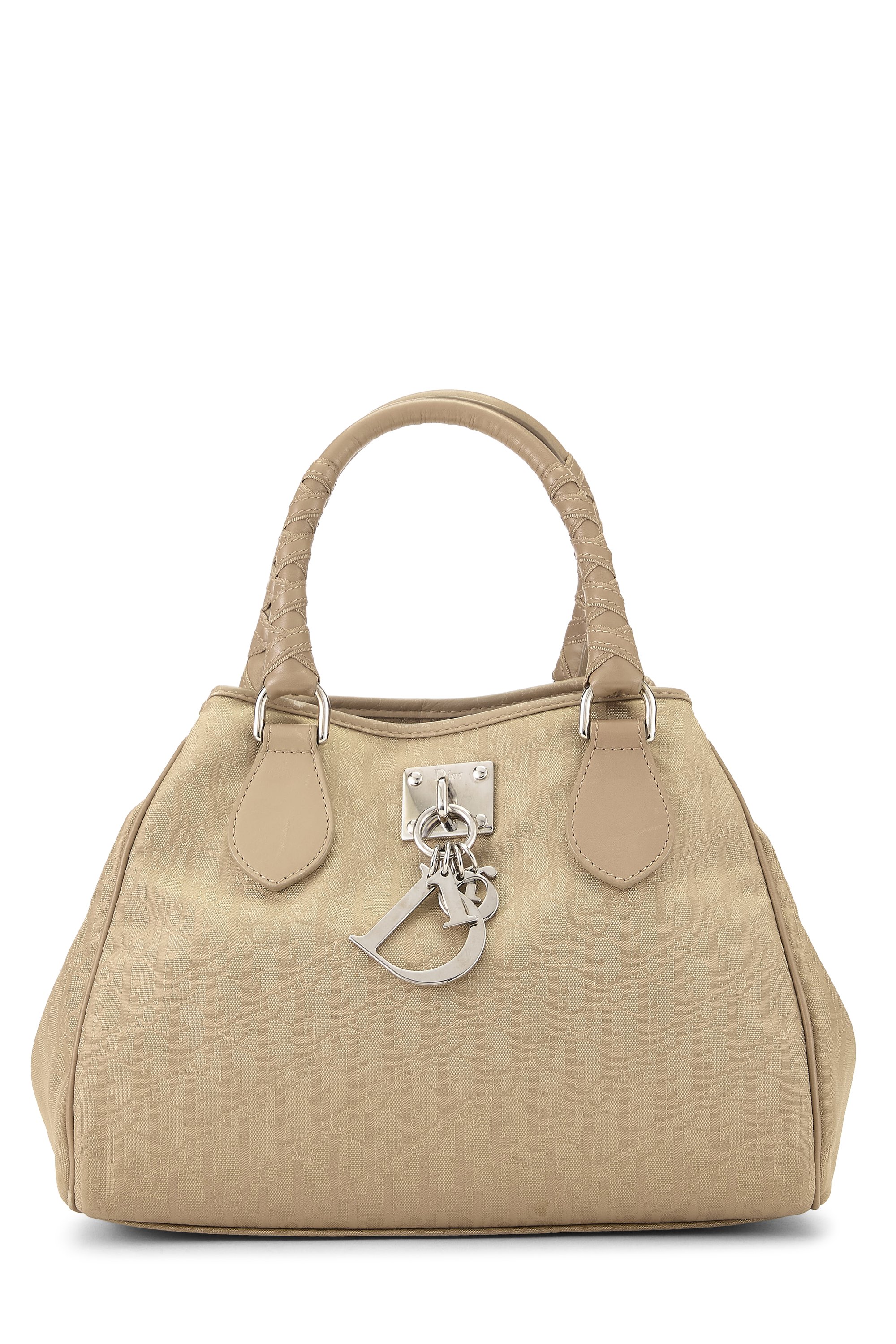Dior Beige Nylon Lovely Tote Small