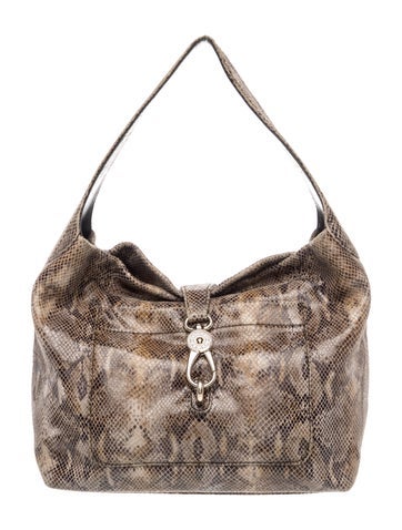 Embossed Leather Hobo