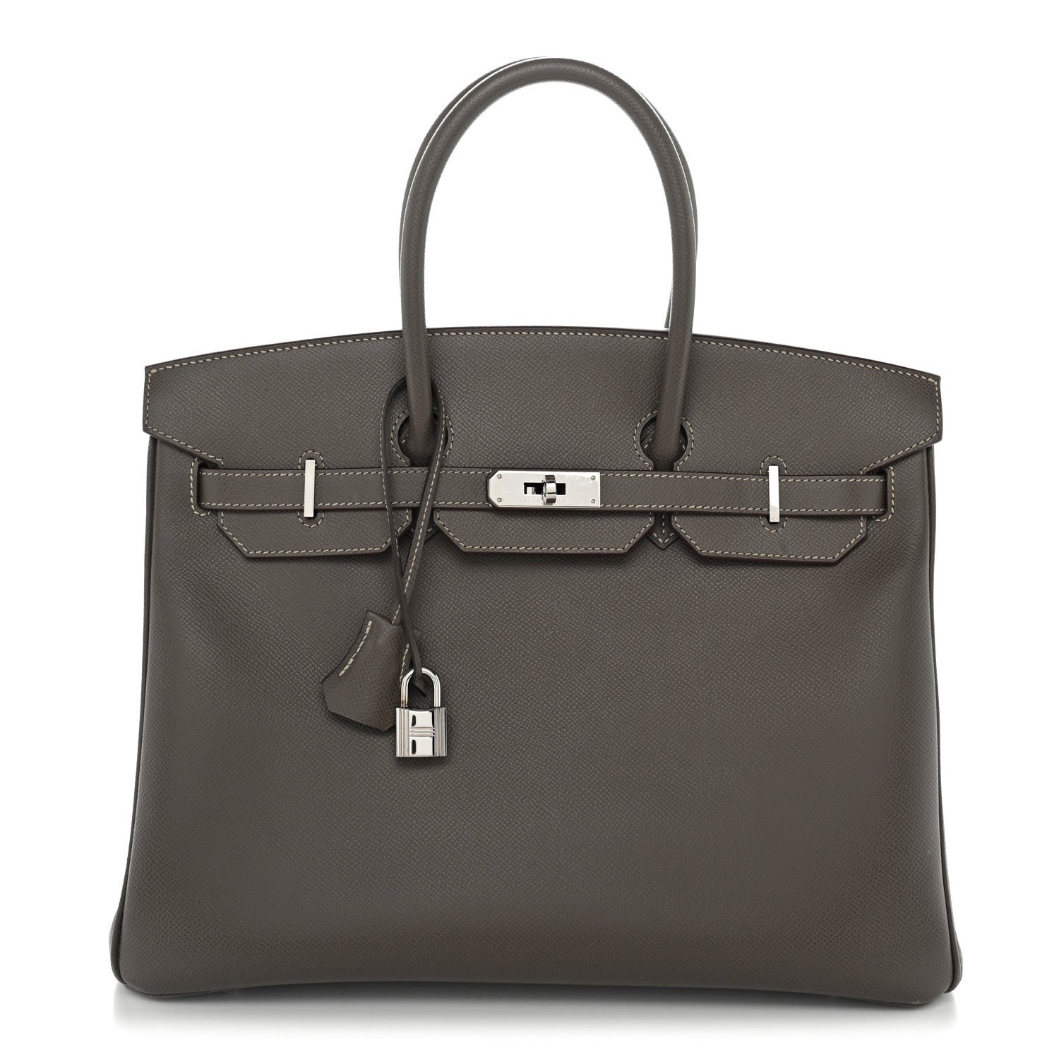 Hermes Epsom Candy Birkin 35 Etain Bleu Thalassa