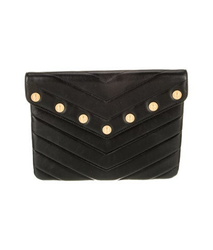 Chanel Cc Button Clutch