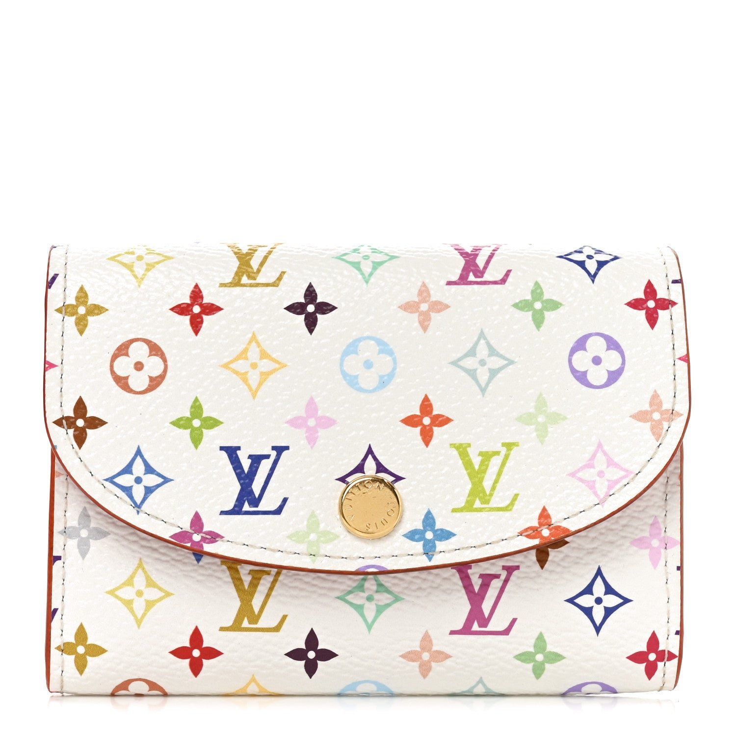 Louis Vuitton LV X TM Monogram Multicolor Rosalie Coin Purse White Kawaii Pink