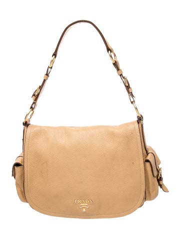 Vitello Daino Leather Shoulder Bag