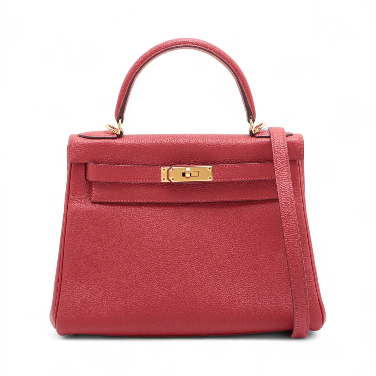 Hermès Kelly 28 Le Tournay Taurillion Novillo Rouge casaque Gold Metal Fittings