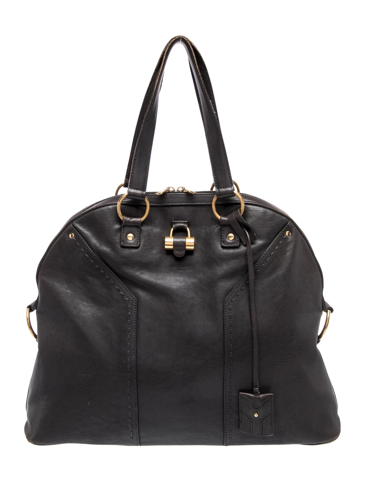 Leather Top Handle Bag