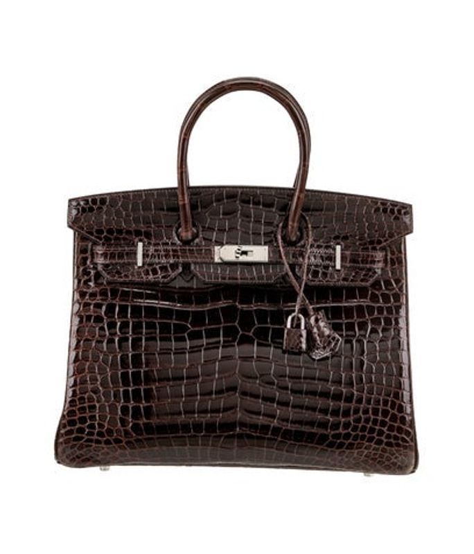 Hermes Shiny Crocodile Birkin 35