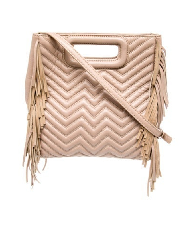 Maje Leather Top Handle Bag