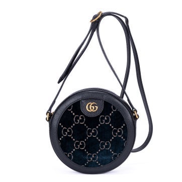 Canvas GG Velvet Round Crossbody null