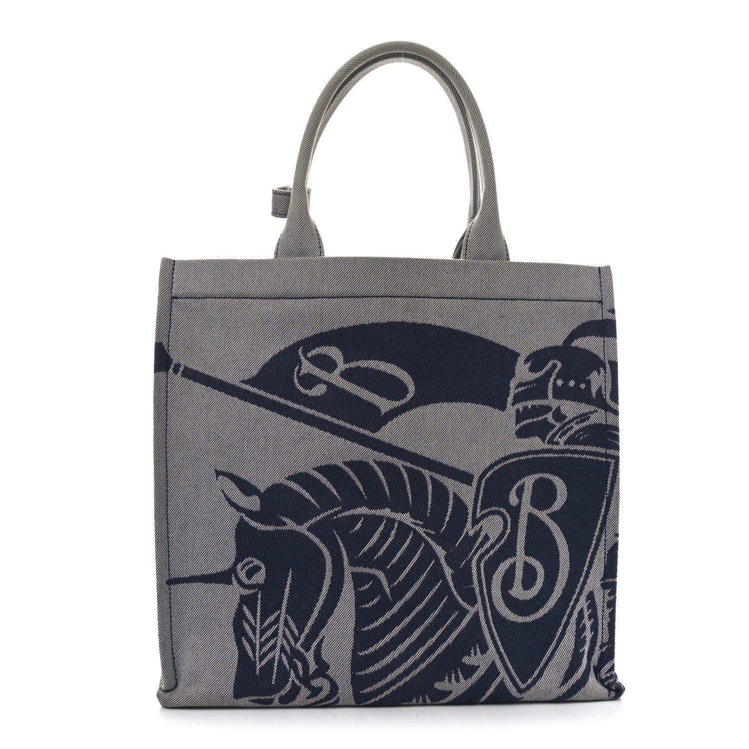 Burberry Canvas EKD Square Tote Knight