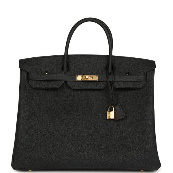 Hermes Hermes Birkin 40 Black Togo Gold Hardware