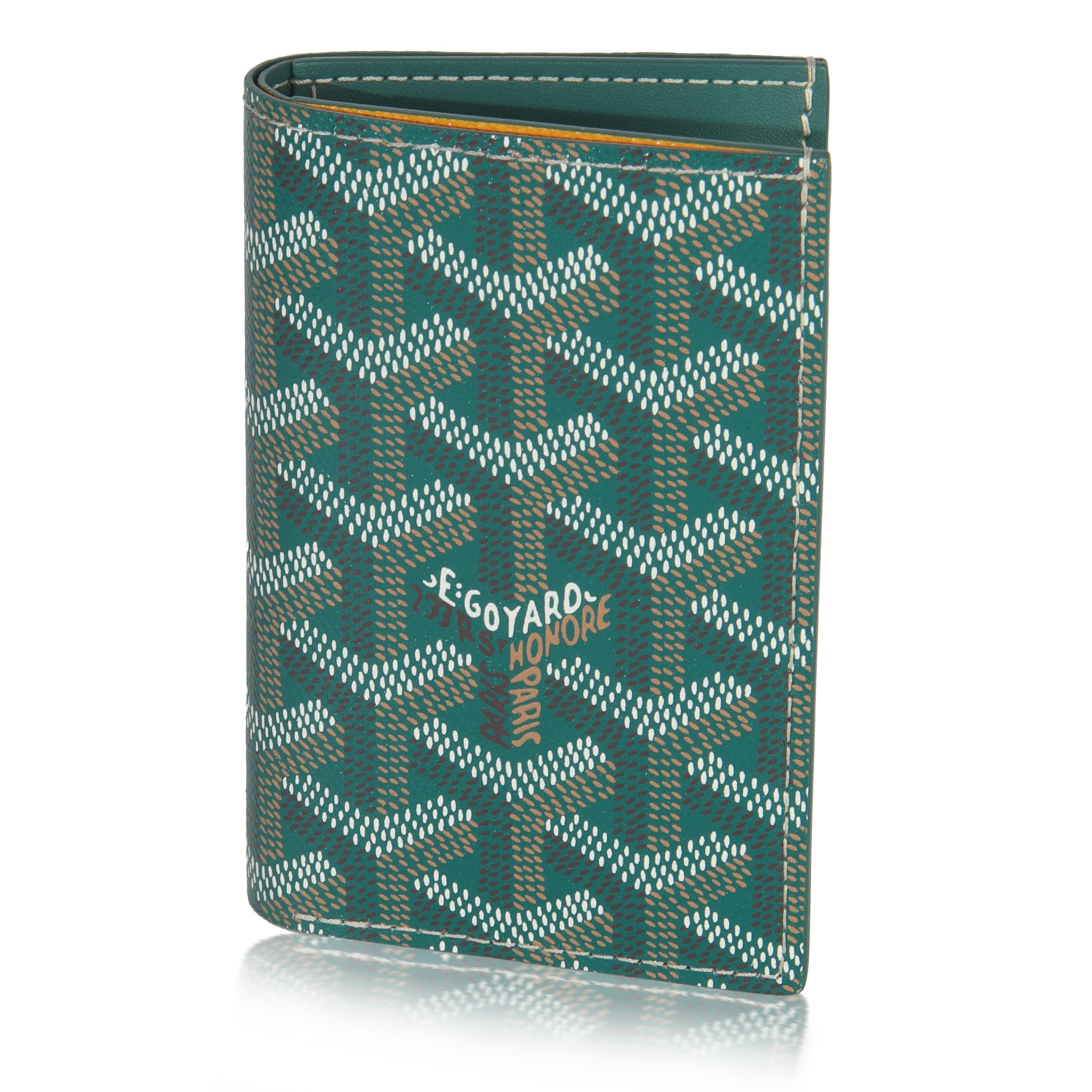 Goyard Green Goyardine Canvas Saint Pierre Card Holder